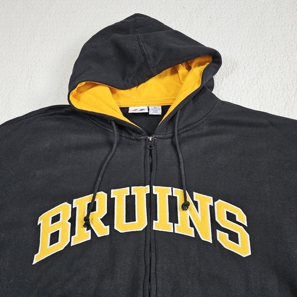 NHL Boston Bruins Majestic Zip-Up Hoodie Size 3X - Picture 3 of 6
